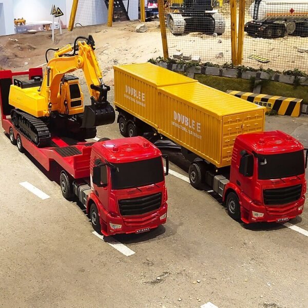 Camion-remorque radiocommandé avec excavatrice - 2