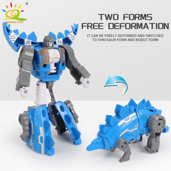 Set de Dinosaures Robots Transformables 5 en 1 - 3