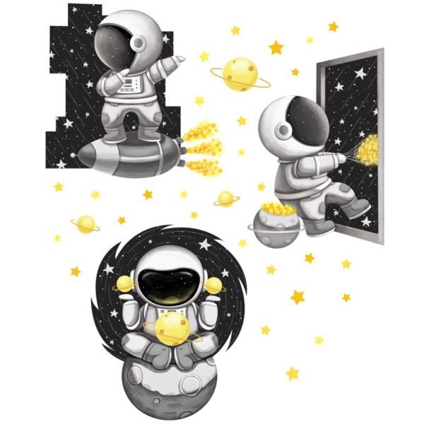Autocollant Mural Espace & Astronaute - 5