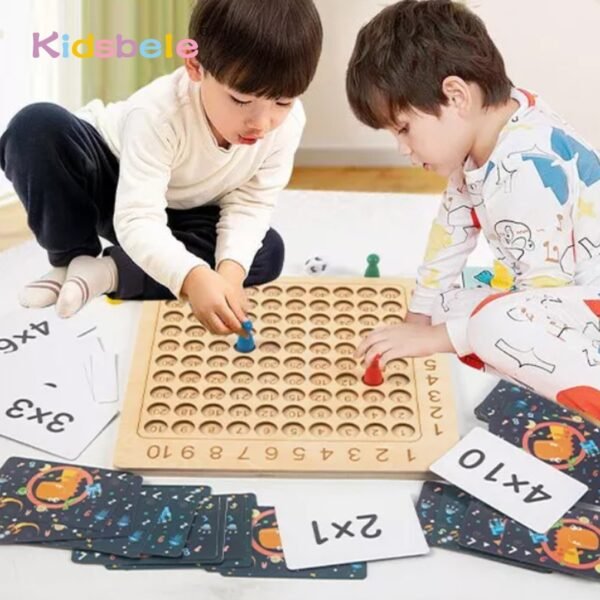Tableau de multiplication en bois - 1