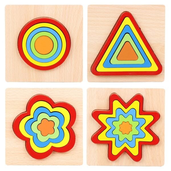 Puzzle de formes en bois - 5