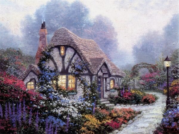 Puzzle 500 pièces "Paysage à l'huile" - 28