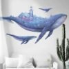 Sticker Mural Baleine Méditerranéenne