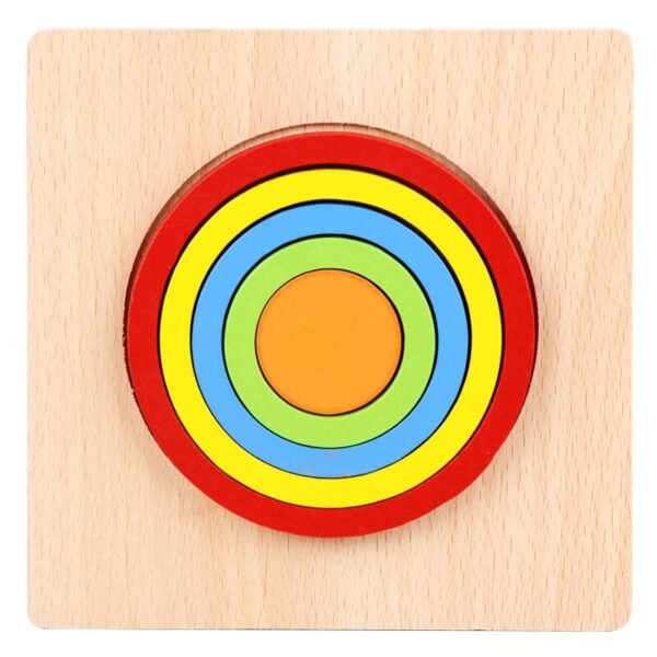 Puzzle de formes en bois - 8