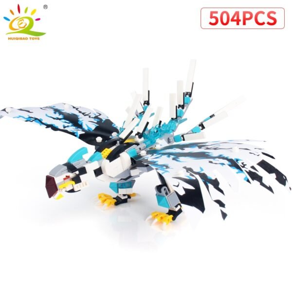 Ensemble de construction aigle avec figurines de ninjas - 2