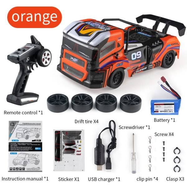 Voiture 4WD télécommandée avec lumières LED - 3