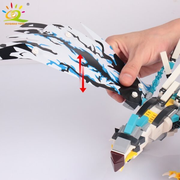 Ensemble de construction aigle avec figurines de ninjas - 1