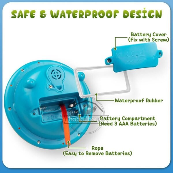 Jouet de Bain Crocodile Lumineux - 8