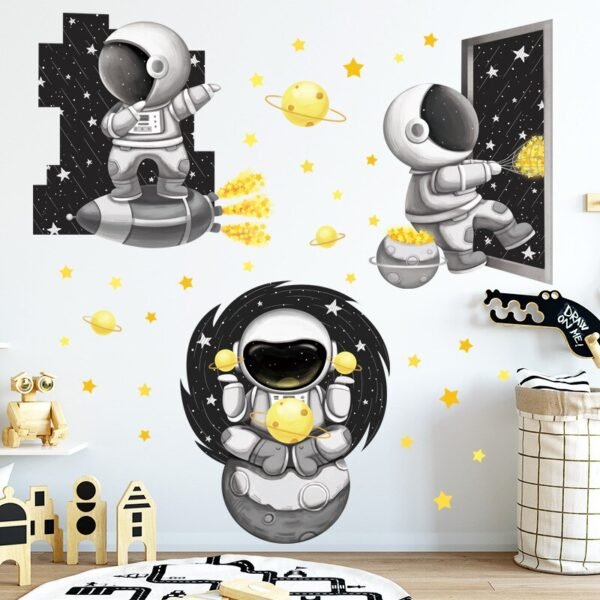 Autocollant Mural Espace & Astronaute - 4