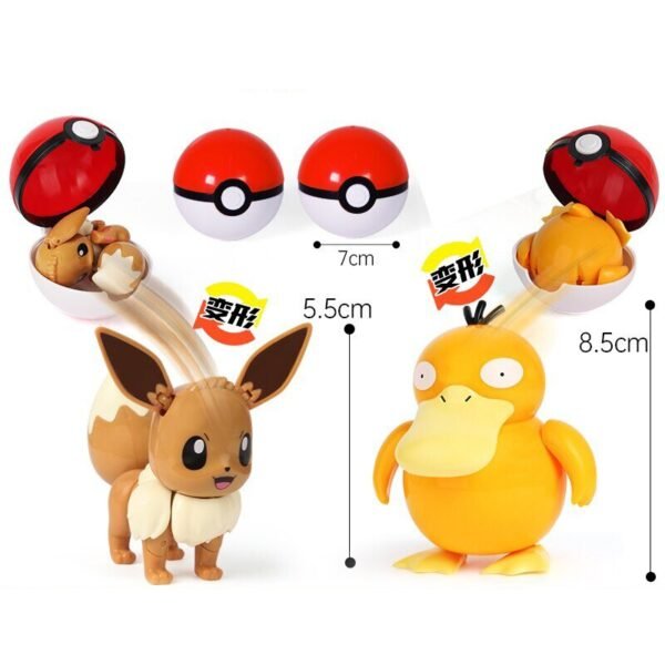 Lot de Poke Balls transformables - 12