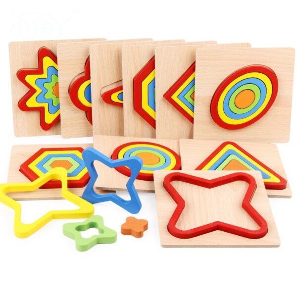 Puzzle de formes en bois - 3