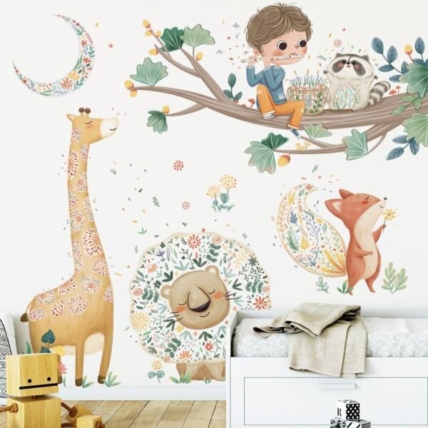 Autocollant Mural Animaux de la Savane - 1