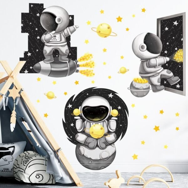 Autocollant Mural Espace & Astronaute - 3