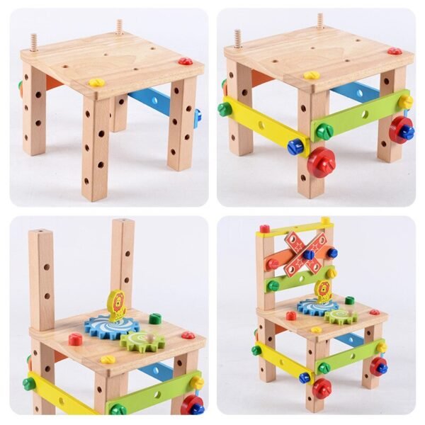Chaise Assemblable Montessori en Bois - 2
