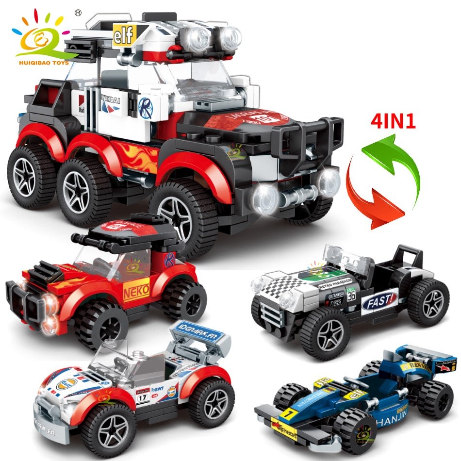 Ensemble de voitures de course
