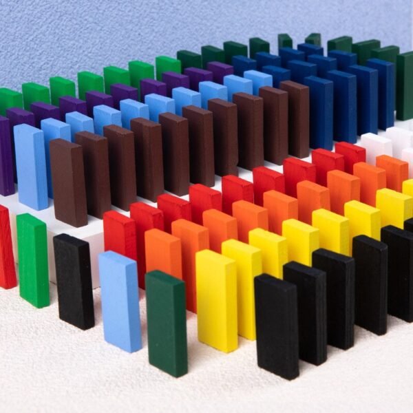 Domino en Bois Arc-en-ciel (120 pièces) - 3