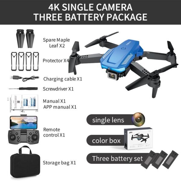 Mini Drone Pliable avec Caméra 4K - 9