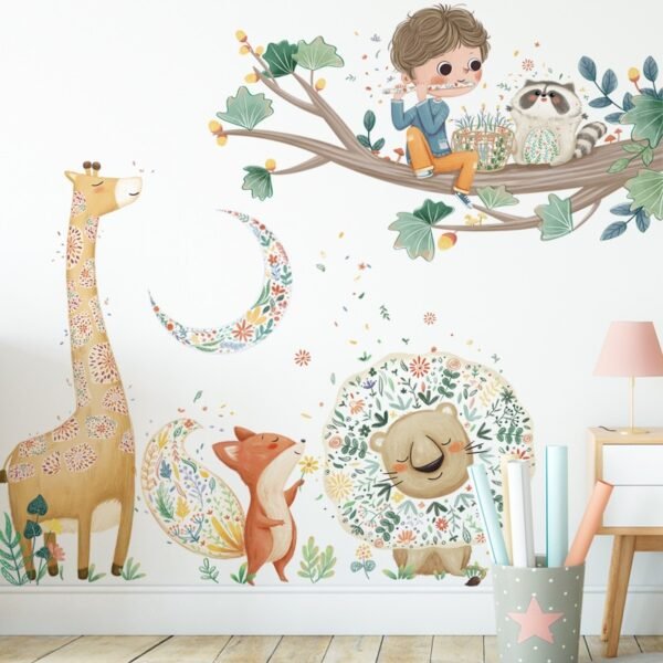 Autocollant Mural Animaux de la Savane