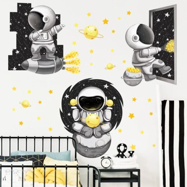 Autocollant Mural Espace & Astronaute - 1