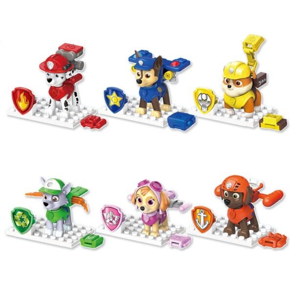 Figurines d'action Patrouille de chiots (ensemble de 6)