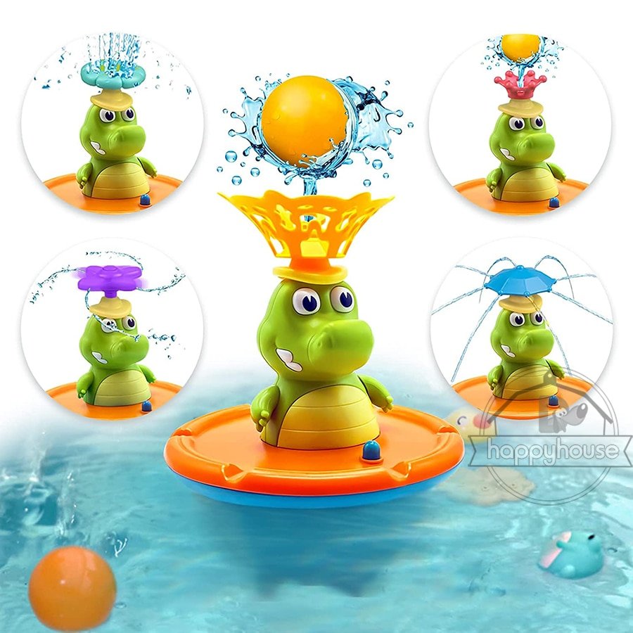 Jouet de Bain Crocodile Lumineux