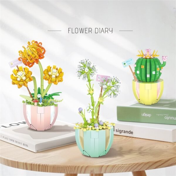 Ensemble de Fleurs en Blocs - 4