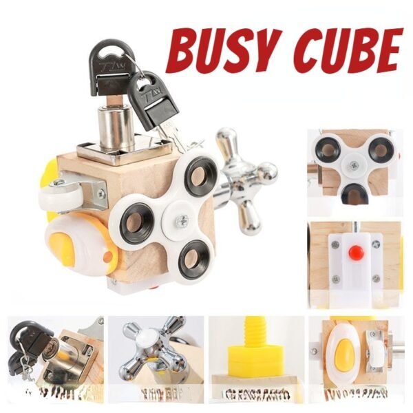 Cube d'activités en bois - 1