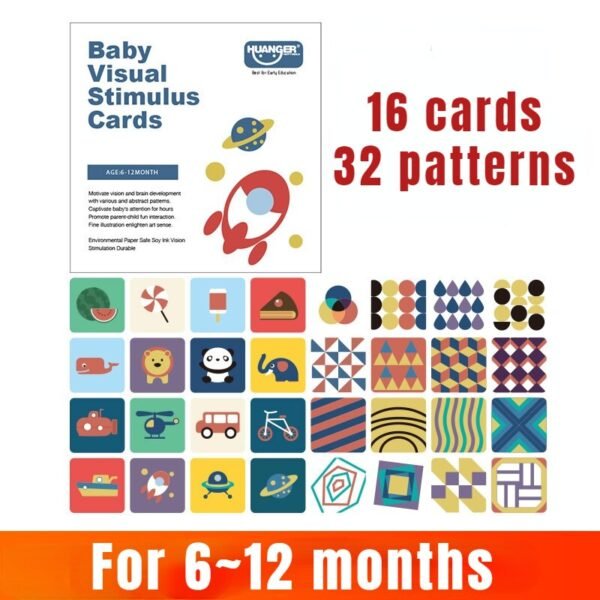 Cartes de stimulation visuelle pour bébé - 2