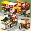 Boutique de rue en briques
