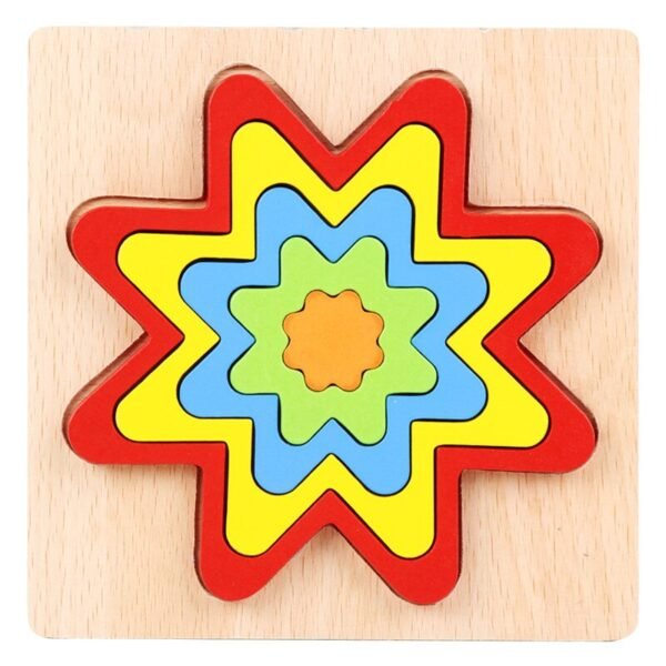 Puzzle de formes en bois - 13