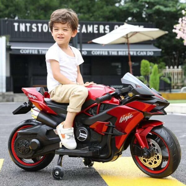 Moto électrique tricycle pour enfants avec lumières - 9