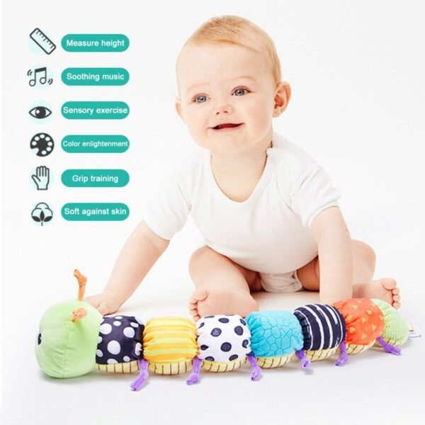 Jouet musical en peluche chenille - 3