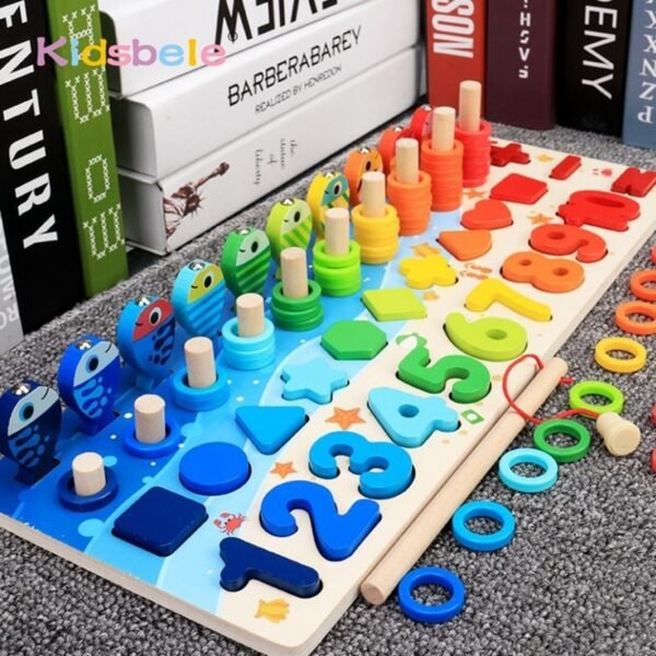 Jeu de pêche mathématique Montessori - 1